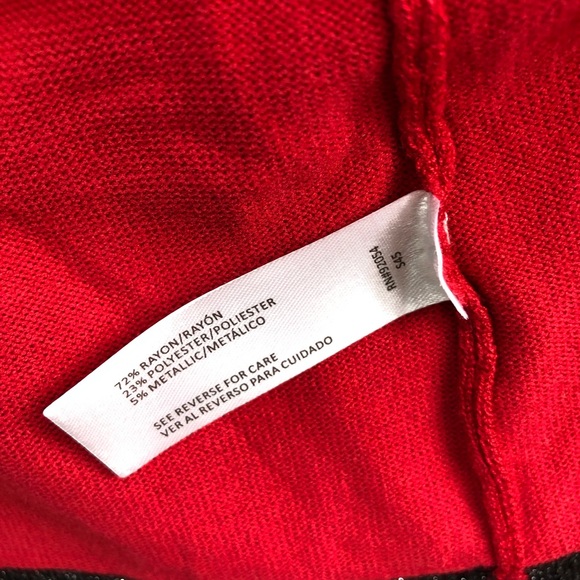 By Design Gwyneth Open Cardigan with Black Lurex Trim Size XL - Picture 8 of 10